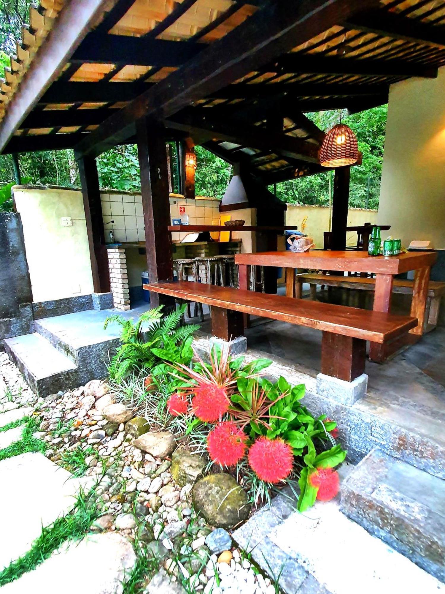 Casa da Josie em Maresias com piscina no pé da Mata Atlântica - 4 quartos Exterior foto